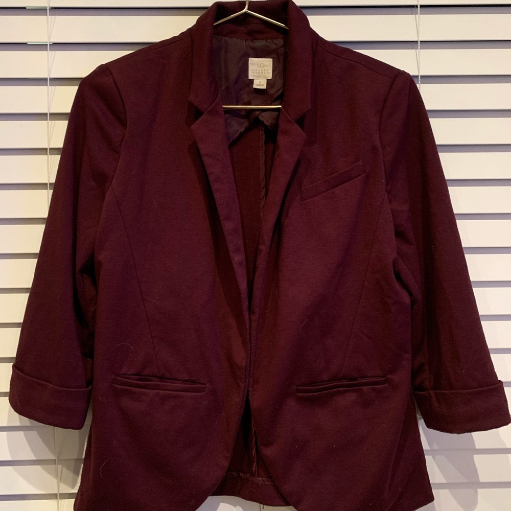 Burgundy blazer